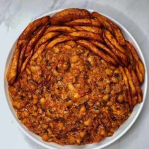 Jollof Beans & Fish