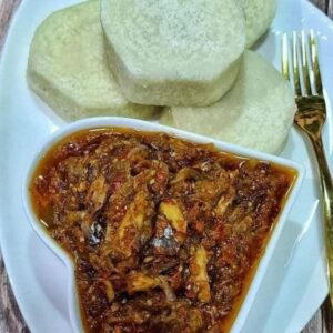 Yam & Egg sauce