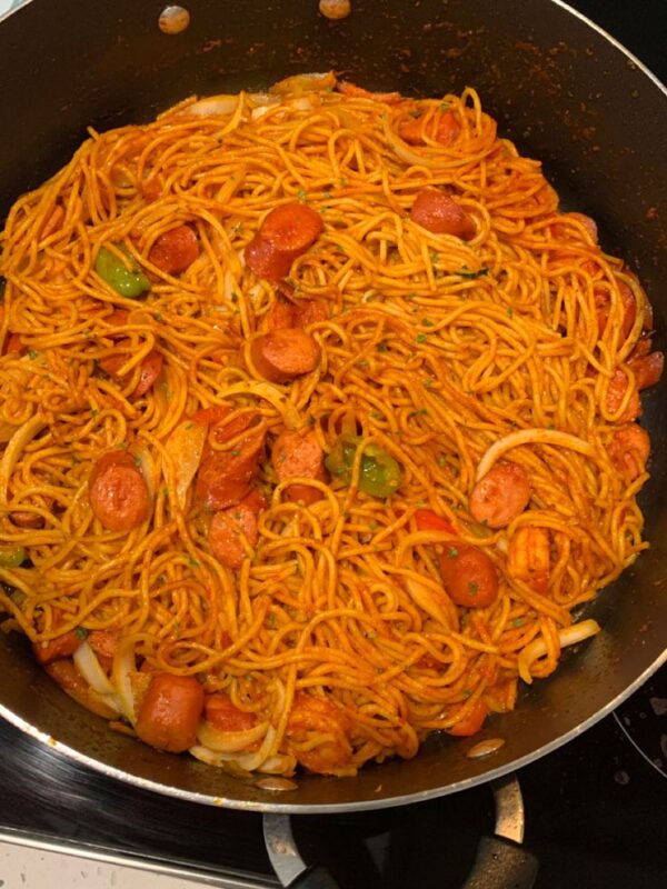 Native Spaghetti (Fish & Kpomo)
