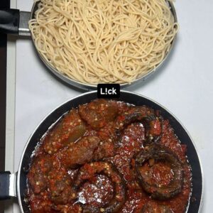 White Spaghetti & Tomato Stew