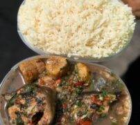 catfish pepper soup and white rice catfish pepper soup and white rice